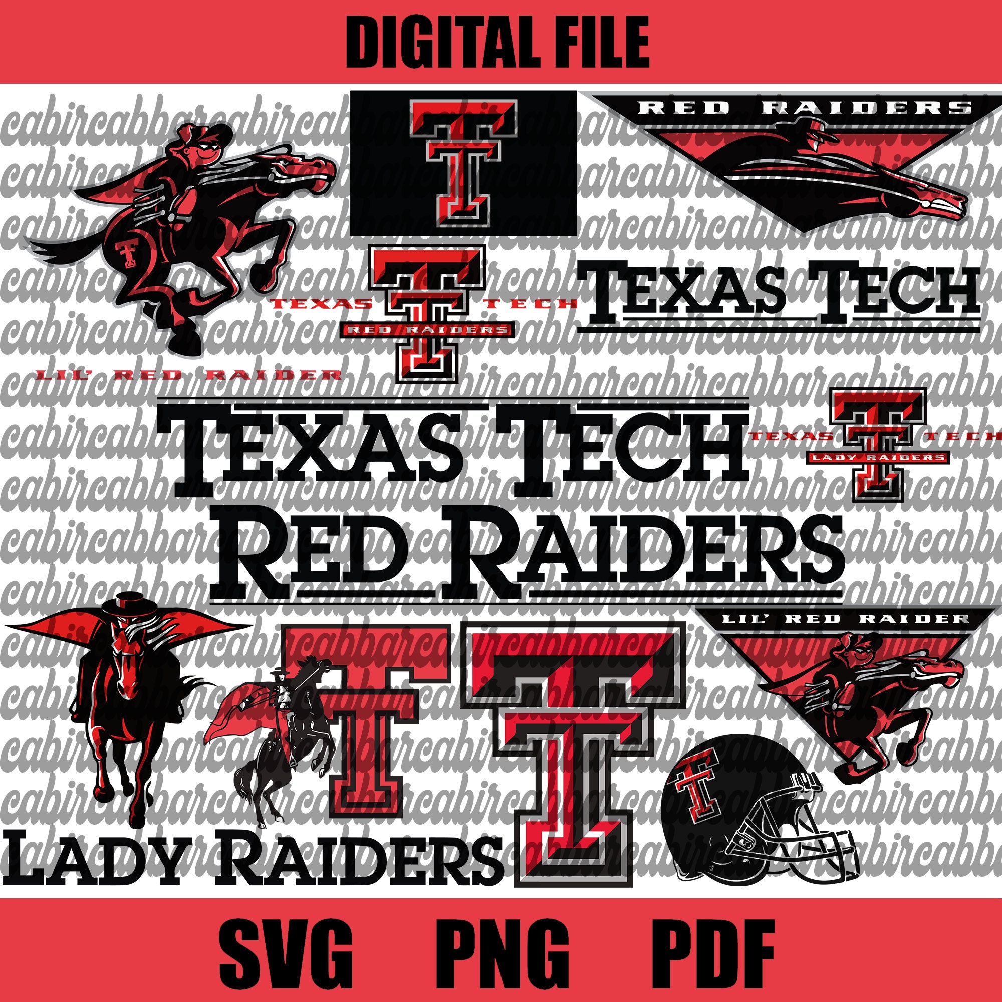 Stadium Athletic Boys Youth Black Texas Tech Red Raiders Big Logo