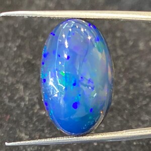 Ethiopian Black Opal Gemstone Oval Shape 19.53x12.68x7.18 MM Loose Stone 8.85 Ct Healing Crystals Personalized Stone for Jewelry Making