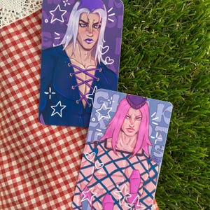 Abbacchio & Anasui JOJO Fotokarten: Hochglanz