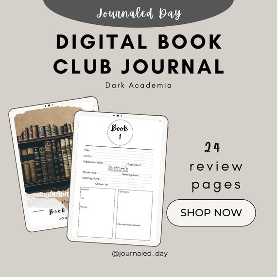 Dark Academia Book Club Journal 