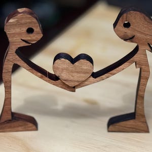 Joyful Moments Wooden Art Love at First Sight