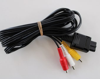 Nintendo OEM Video AV Composite Cable for Super SNES Gamecube N64 Etsy