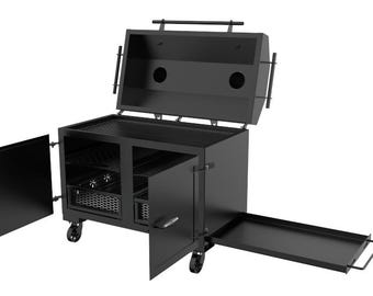 DIY Coffin BBQ Grill Plans: Steel Smoker Blueprint (Digital Download)