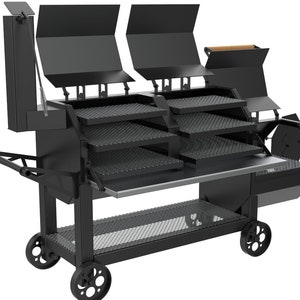 DIY BBQ Smoker Plan, Smoker Blueprint, Outdoor Cooking Project, Barbecue Trailer Guide, Grill Design image 1