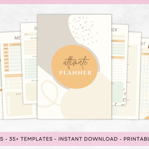 Printable Planner | Life Planner | Home Management Binder | Household Planner | Household Binder Planner | Life Organizer | Planner Pages