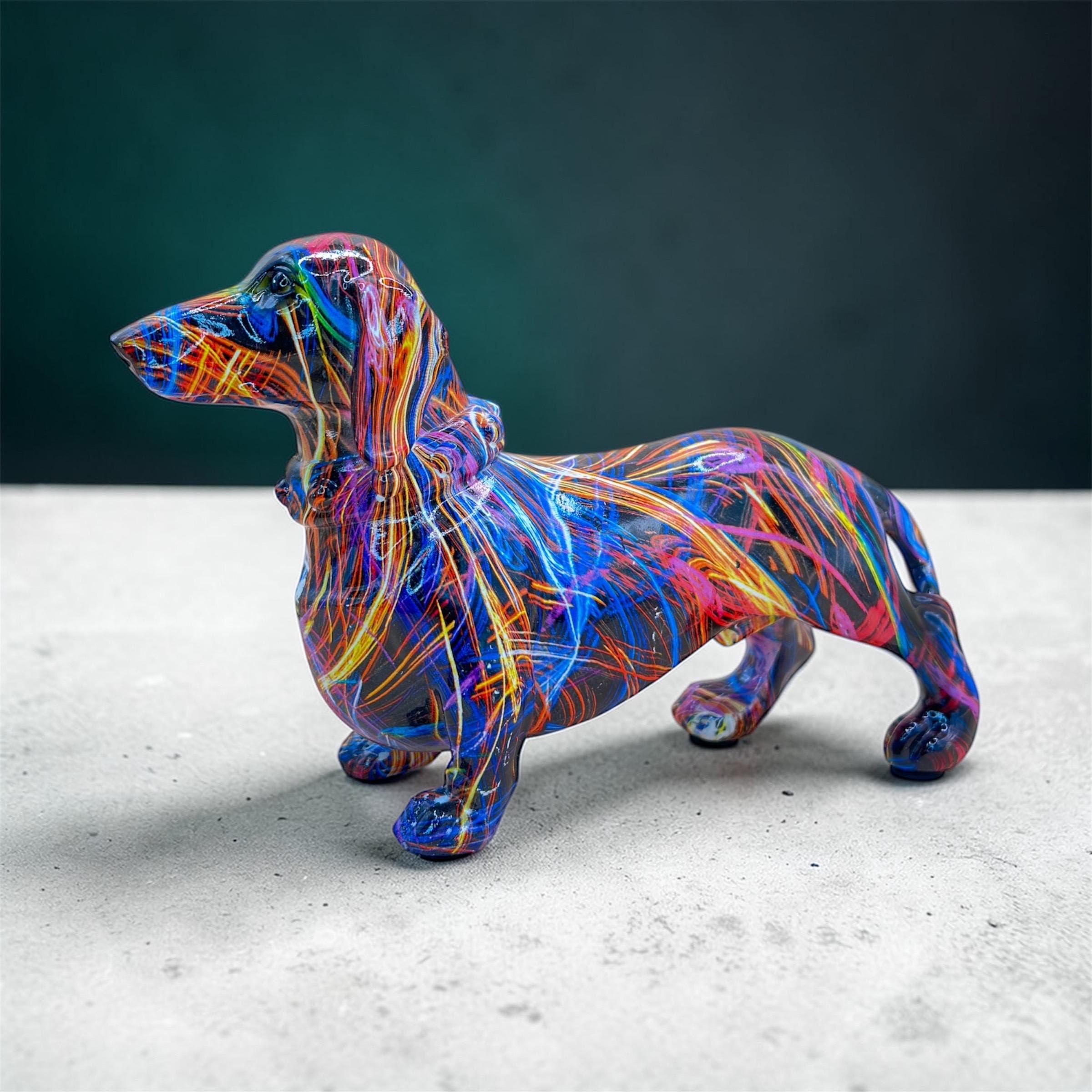 Grande Figurine Ultra Réaliste Grafity Girl En Résine Grise - Thème Féminin