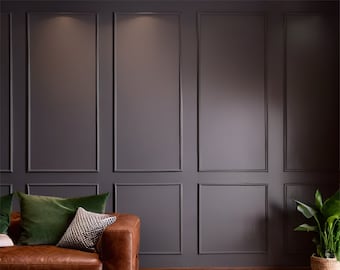 Wall Panel Set, Ready-to-Install Wall Molding Package: Pre-Cut, Factory-Primed , Accent Wall Moulding, Picture Frame Wall Molding Pieces