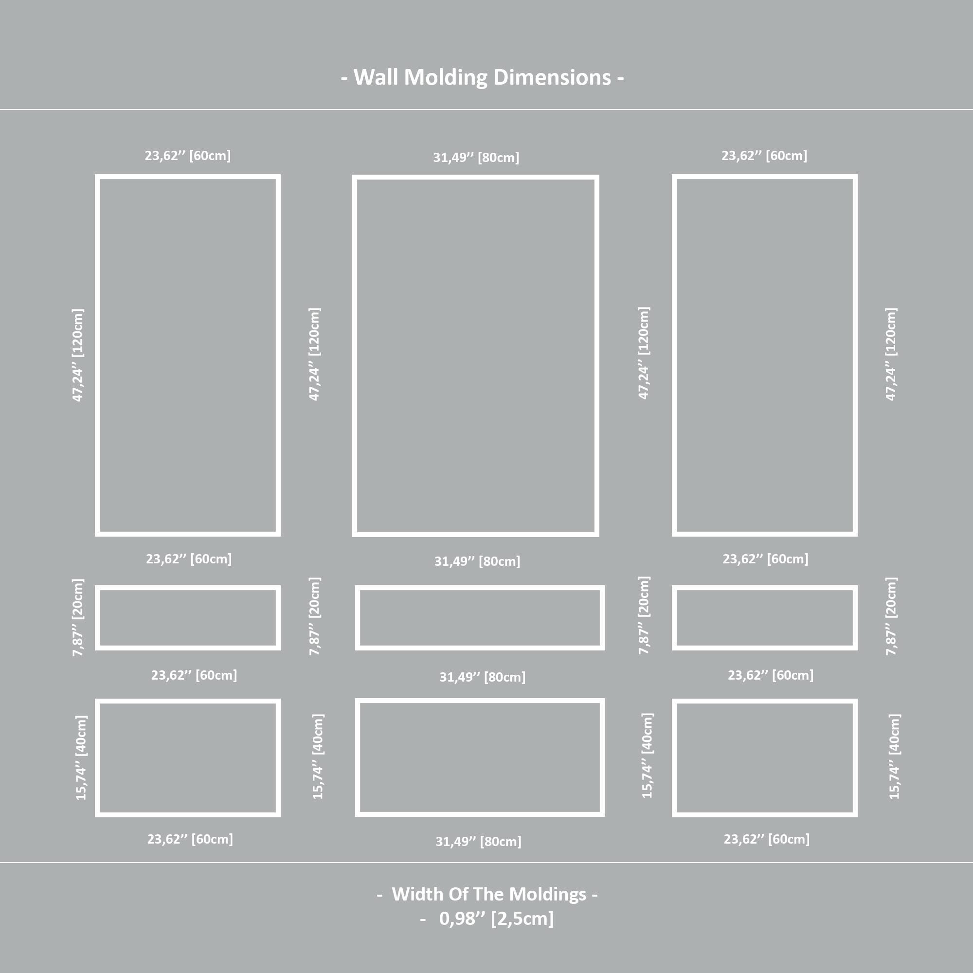 Ready-to-assemble Wall Molding Kit , Pre-cut & Factory Primed Panels ...
