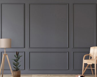 Easy Installation Wall Molding Kit - Pre-Cut and Primed Picture Frame Molding Pieces