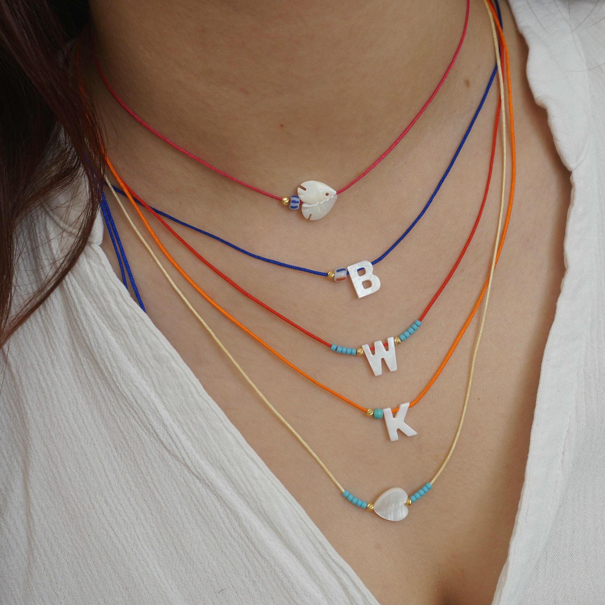 Mother of Pearl Initial Charm Pack