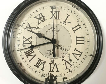 Wall clock - wall clock - vintage style