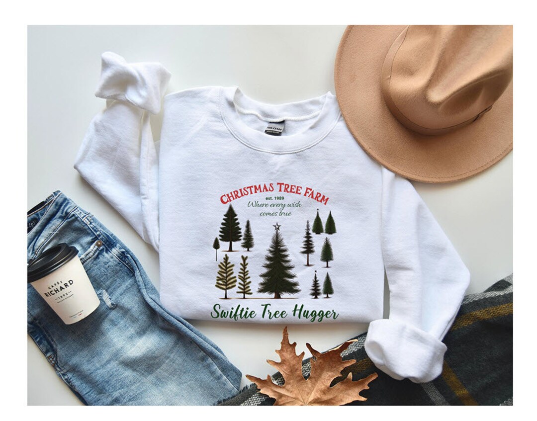 Tree Hugger Swiftie Christmas Tree Farm Sweatshirt Taylor Christmas