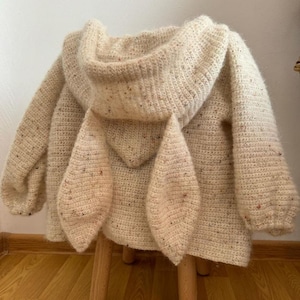 Crochet Pattern Childrens Hoodie Cardigan - 1 year to 10 years