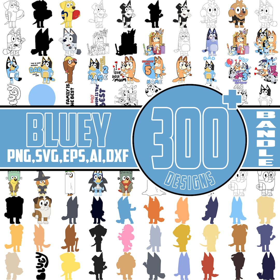 Bluey Bundle ,bluey File Digital ,bluey Svg,bluey Png. - Etsy