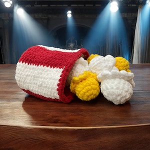 Jumbo Crocheted Popcorn (bag w/ 8 pieces of popcorn)