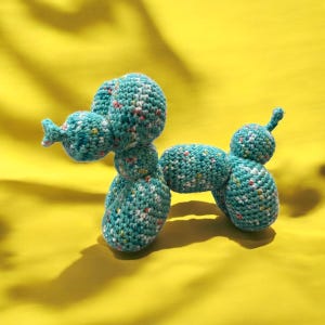 Crocheted Balloon Dog—PICK YOUR COLOR!