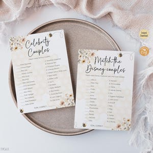 Bee Bridal Shower Games Bundle | Editable She Found Her Honey Theme | Digital Template image 4