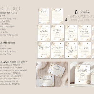 Bee Bridal Shower Games Bundle | Editable She Found Her Honey Theme | Digital Template image 6