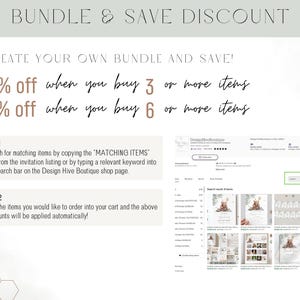 Peut inclure: Un graphique avec un fond beige et du texte brun expliquant une r&eacute;duction de prix pour l'achat group&eacute; de 3 articles ou plus ou de 6 articles ou plus. Le texte indique "50% de r&eacute;duction lorsque vous achetez 3 articles ou plus" et "70% de r&eacute;duction lorsque vous achetez 6 articles ou plus". Le graphique comprend &eacute;galement deux &eacute;tapes pour profiter de la r&eacute;duction.