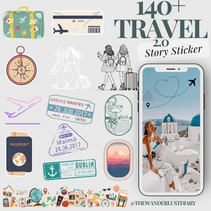 140+ Instagram Story Sticker Travel | Cute | Basic | Explore | Story Sticker | Holiday | Vacation Stickers