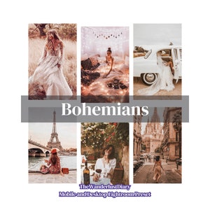 10 Boho Mobile Lightroom Preset, Bohemian Warm Natural Presets, Instagram Preset, Moody Presets for Blogger, Desktop Preset, Wedding Preset