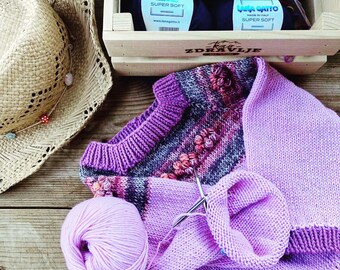 Kids Sweater Knitting Pattern PDF: Easy Knit Pullover, Sizes 1-4 Years (Digital Download)