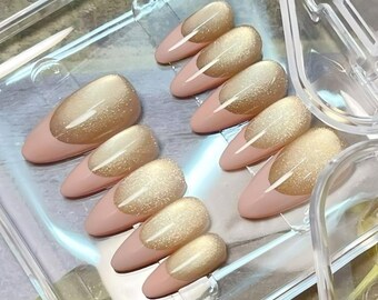 Handmade Light Pink French Floating Light Cat Eye Press on Nails Pink Princess Nails Almond Nails Short Nails - Etsy Handmade Light Pink French Floating Light Cat Eye Press on Nails Pink Princess Nails Almond Nails Short Nails - Etsy