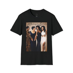 Warten auf Ausatmen - Film - Unisex Softstyle T-Shirt - Version 2 - Schwarz