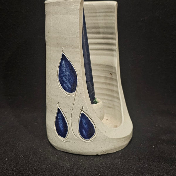 Williamsburg Pottery Hand Thrown Salt Glazed Candle Sconce