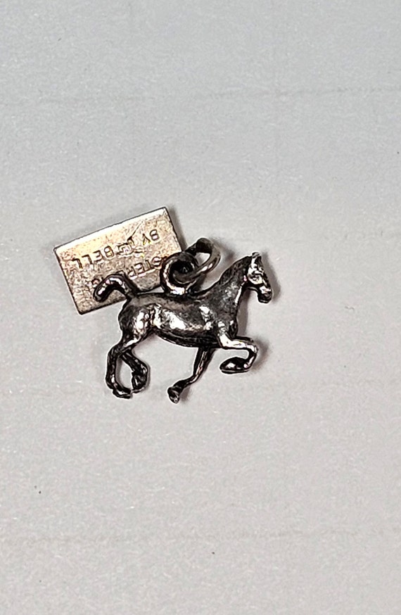 Vintage Sterling By Bell Bracelet Charm Trotting H