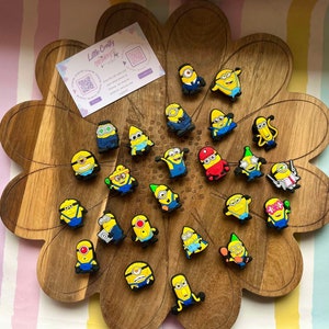 Minion croc charms - shoe charms - Fashionable croc charms - Gifts - croc charms - Decorative shoe charms - stocking fillers