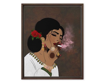 Inhale Exhale - Framed Canvas