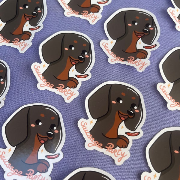 Sticker Dog Collection Teckel Noir