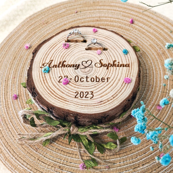 Log Ring Holder Etsy