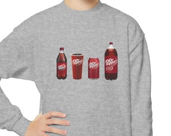 Youth Dr. Pepper Sweatshirt, Dr. Pepper Lover Crewneck, Trendy Sweatshirt, Gift for Soda Lover, Soda Pop Shirt, Gift for Him, Gift for Her