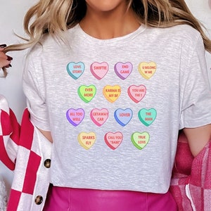 Swiftie Valentines T-shirt, Candy Hearts Shirt, Trendy Valentines Day Shirt, Swiftie Lover Tshirt, Gift for Swiftie, Tswift Lover Tee