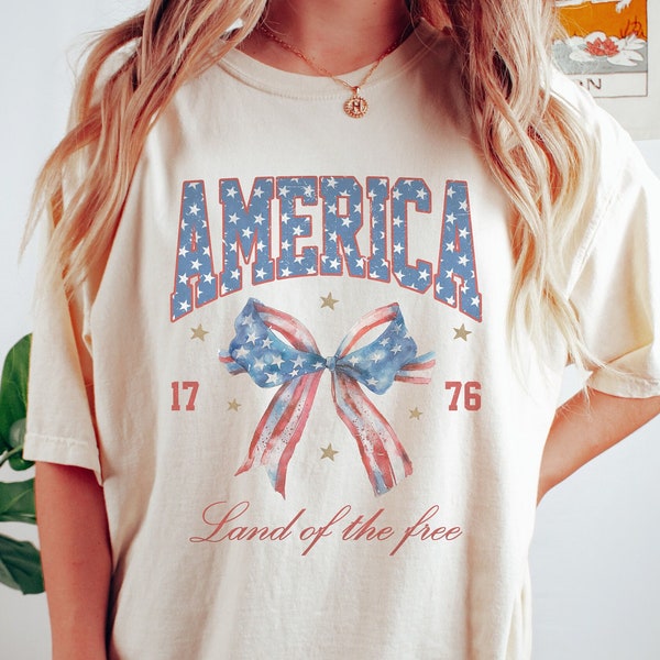 America USA Tshirt, 4th of July Shirt, Memorial Day T-Shirt, American Flag Tee, Red White and Blue Shirt, American Girl Tee, Trendy Shirt