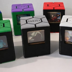 Deck Box Commander MTG personnalisé pour plus de 100 cartes et jetons - TPU antichoc - Armure de carapace de tortue