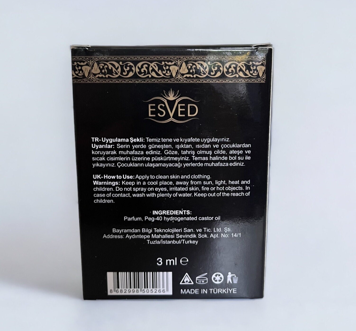 Kaaba Cover Kiswah Attar 3ml Alcohol Free OUD Makkah Smell, Islamic Gift, Eid Gift, Muslim