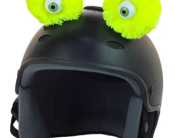Ski Helmet Cover, Helmet eyes, Helmet horns, helmet ornaments, helmet ears, Funny helmet accessories, helmet horns, helmet pompons