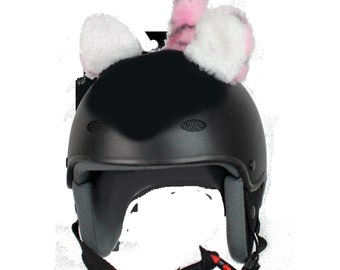 Ski Helmet Cover, Ears on Helmet, Helmet Ears, Helmet Cover, Helmet Horn