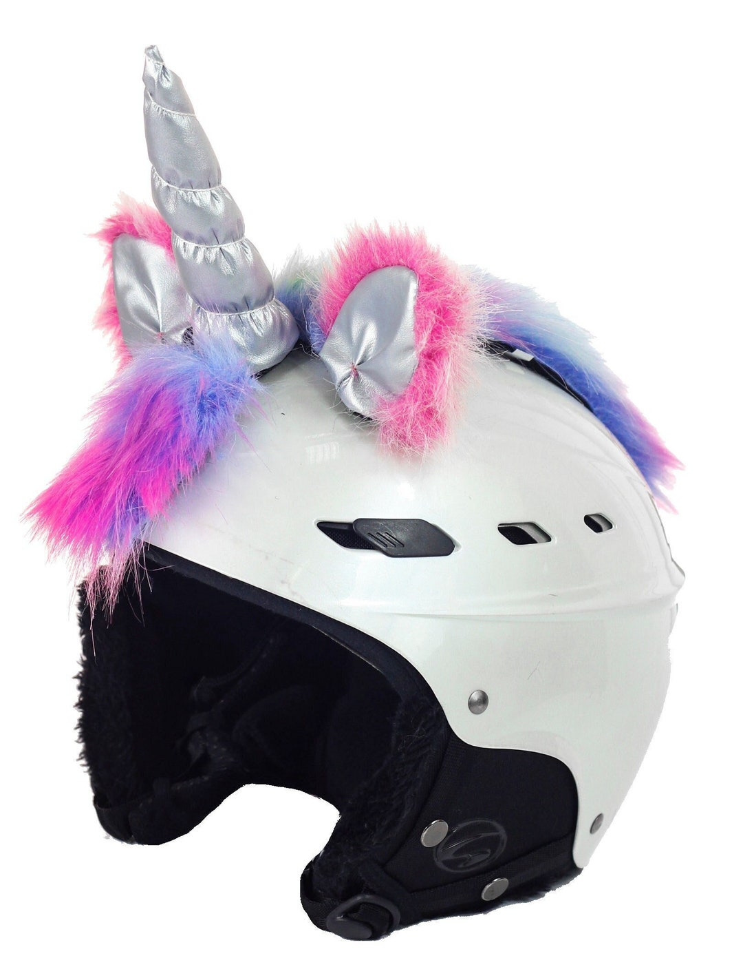 Unicorn on Helmet, Horns on Helmet, Ears on Helmet, Ski Helmet Cover