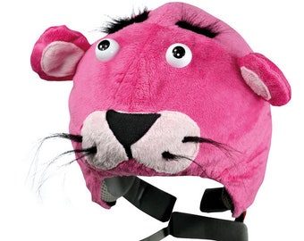 Helmet Cover , Pink Panther , Ski Accessories , Helmet Accessories , Crazy Panther , Ski Helmet Cover ,