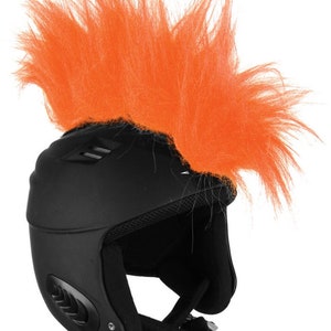 bike helmet red mohawk PC Racing Helmet, : Video Games inch tall bendable red mohawk with black tips PC Racing Helmet Mohawk Red