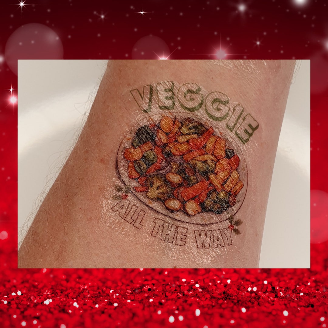 Christmas Foodie Tattoo Temporary / Christmas Cracker Tattoos Etsy