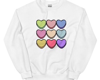 FELPA CON CUORI DI CARAMELLA