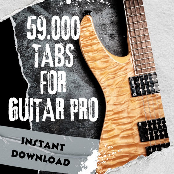 Méga pack de 59 000 tablatures pour Guitar Pro - Téléchargement immédiat