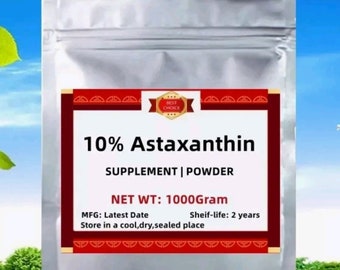 Estratto di astaxantina in polvere, 100 g, contiene il 10% di astaxantina