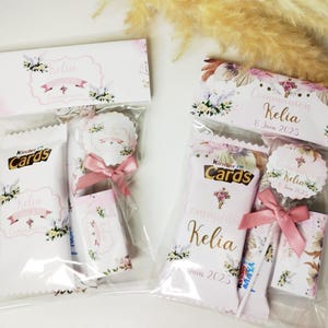 Regalo personalizzato per gli ospiti dei bambini - Regalo gourmet originale, compleanno, matrimonio, battesimo, rivelazione del sesso - Prezzi all'ingrosso disponibili