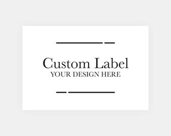 Custom 3x2" Foil Labels, Personalized Logo Stickers